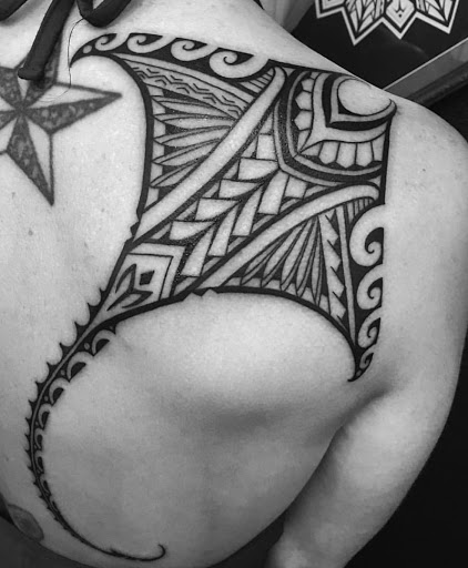 Explore back of the leg tattoo ideas, creative tattoo ideas in Fremont, available at Inkies Tattoo Studio