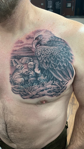 Explore beach tattoo ideas, creative tattoo ideas in Lombard, available at New Hope Tattoo