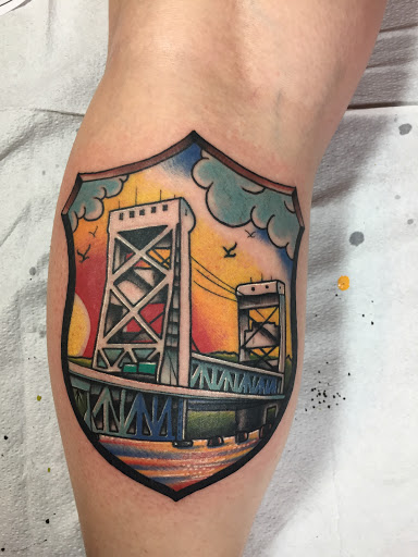 Explore moon and stars tattoo ideas, creative tattoo ideas in Houghton, available at Bramble & Stag Tattoo Parlour