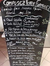 Restaurant français Au Resto d'Isa à Amiens (le menu)