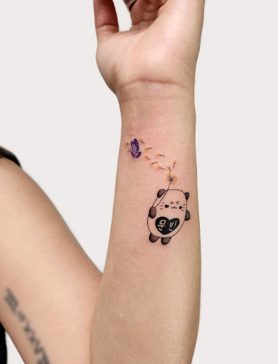 Explore purple tattoo ideas, creative tattoo ideas in Sunnyvale, available at Greego tattoo