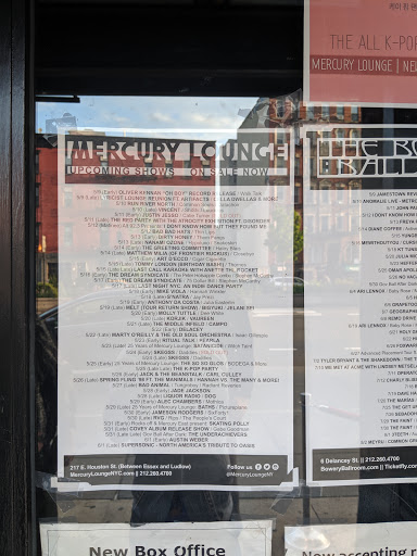 Lounge «Mercury Lounge», reviews and photos, 217 E Houston St, New York, NY 10002, USA
