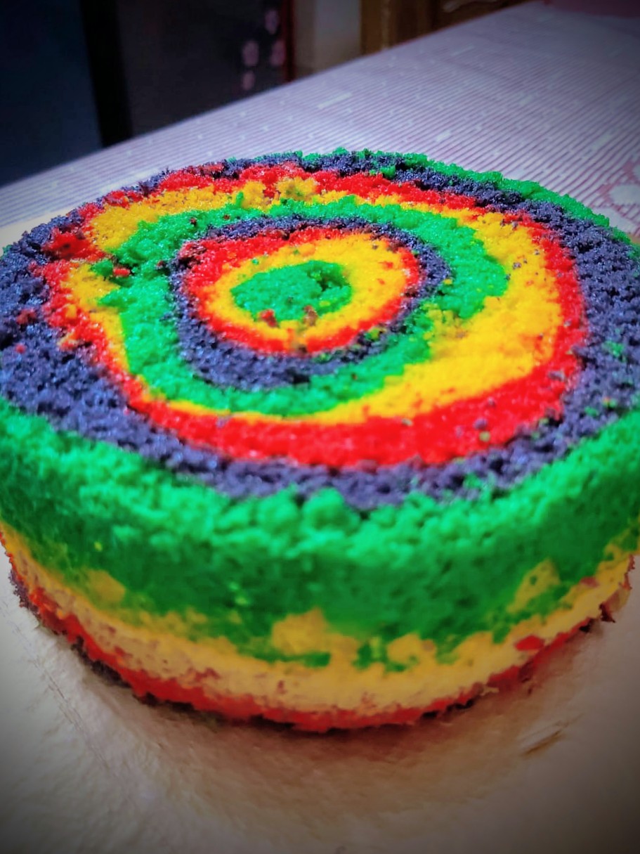 Rainbow cake lounge