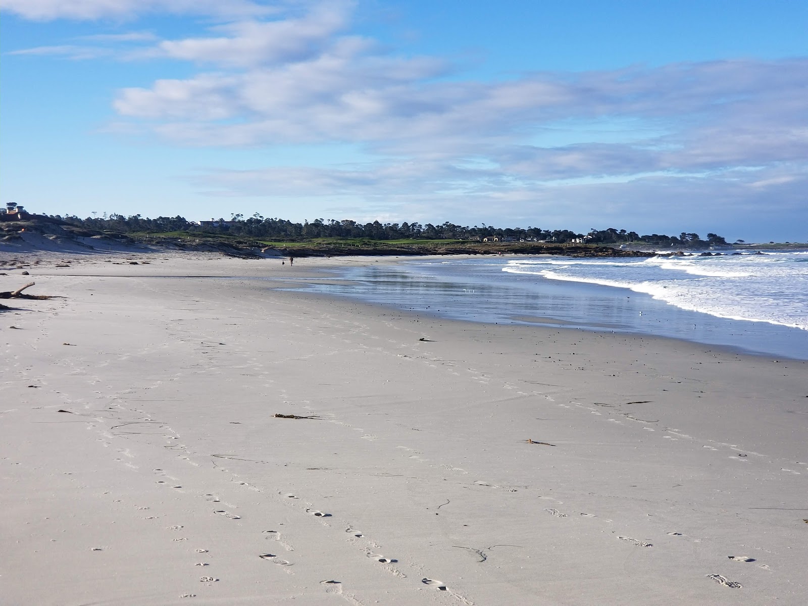 Fotografie cu Asilomar Beach cu o suprafață de apa pură turcoaz