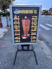 Menu du HABIBI S à Dax