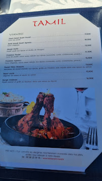 Restaurant indien Restaurant Tamil à Strasbourg - menu / carte