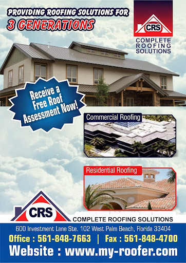 Roofing Contractor «Complete Roofing Solutions», reviews and photos, 4252 Westroads Dr a, West Palm Beach, FL 33407, USA