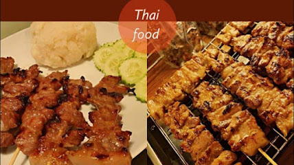 Grilled pork Thai style tasty food