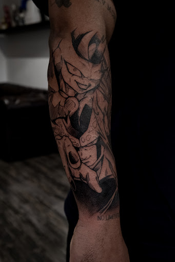 Explore back of neck tattoo ideas, creative tattoo ideas in New York, available at Picasso Tattoo Studio