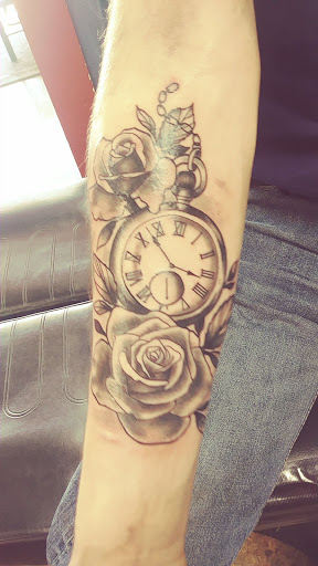 Explore dob tattoo ideas, creative tattoo ideas in Westland, available at Suicide Kings Tattoo