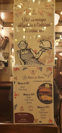 Mamie Faubourg St-Denis à Paris menu