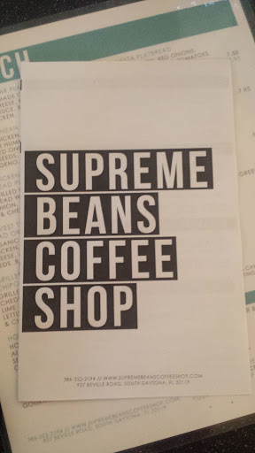Coffee Shop «Supreme Beans Coffee Shop», reviews and photos, 927 Beville Rd #10, South Daytona, FL 32119, USA