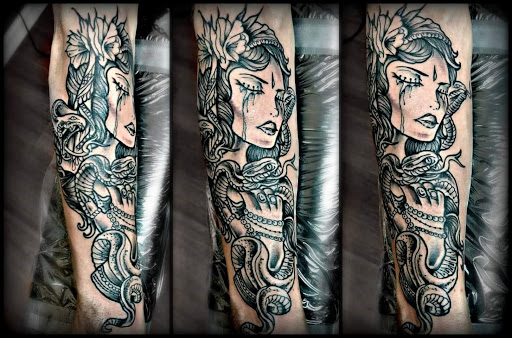 Explore machine tattoo ideas, creative tattoo ideas in Detroit Lakes, available at Skinstories
