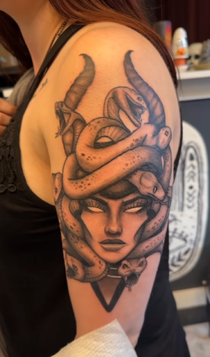 Explore boyfriend tattoo ideas for girlfriend, creative tattoo ideas in Worcester, available at Evil Eye Tattoo