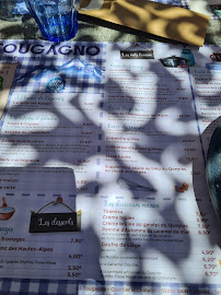 Restaurant La Fougagno à Saint-Véran - menu / carte