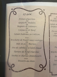 La Source à Narbonne menu