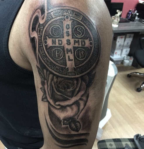 Explore upper arm cover up tattoo ideas, creative tattoo ideas in Jackson Heights, available at Jackie