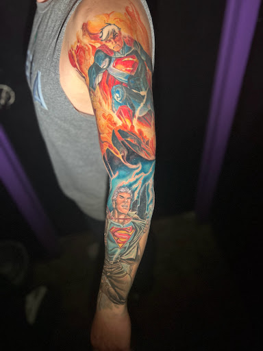 Explore japanese leg tattoo ideas, creative tattoo ideas in Las Vegas, available at Work of Art Tattoo and Piercing