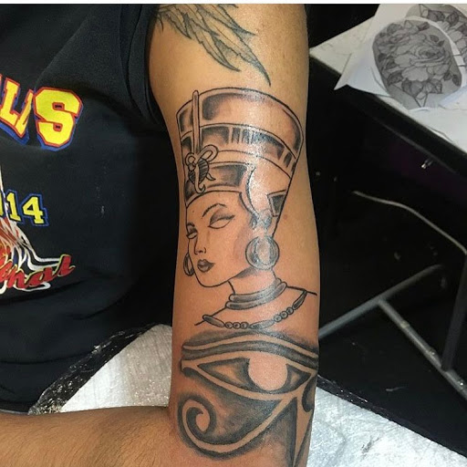 Explore inside elbow tattoo ideas, creative tattoo ideas in Houston, available at Vibes Tattoo Studio Houston