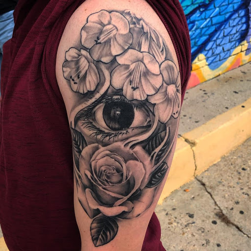 Explore neck sleeve tattoo ideas, creative tattoo ideas in Baton Rouge, available at Body Images Tattoo