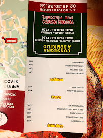 Restaurant Il Borgo à Milan (la carte)