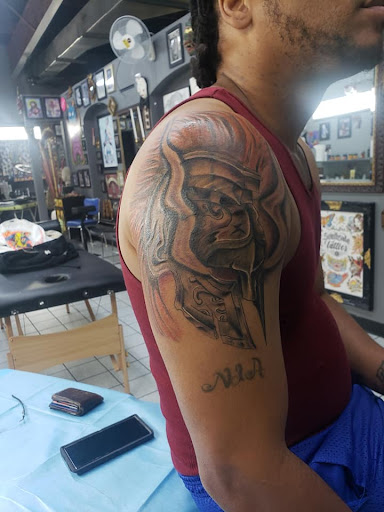 Explore harley tattoo ideas, creative tattoo ideas in Houston, available at 333 Tattoo Studio HTX