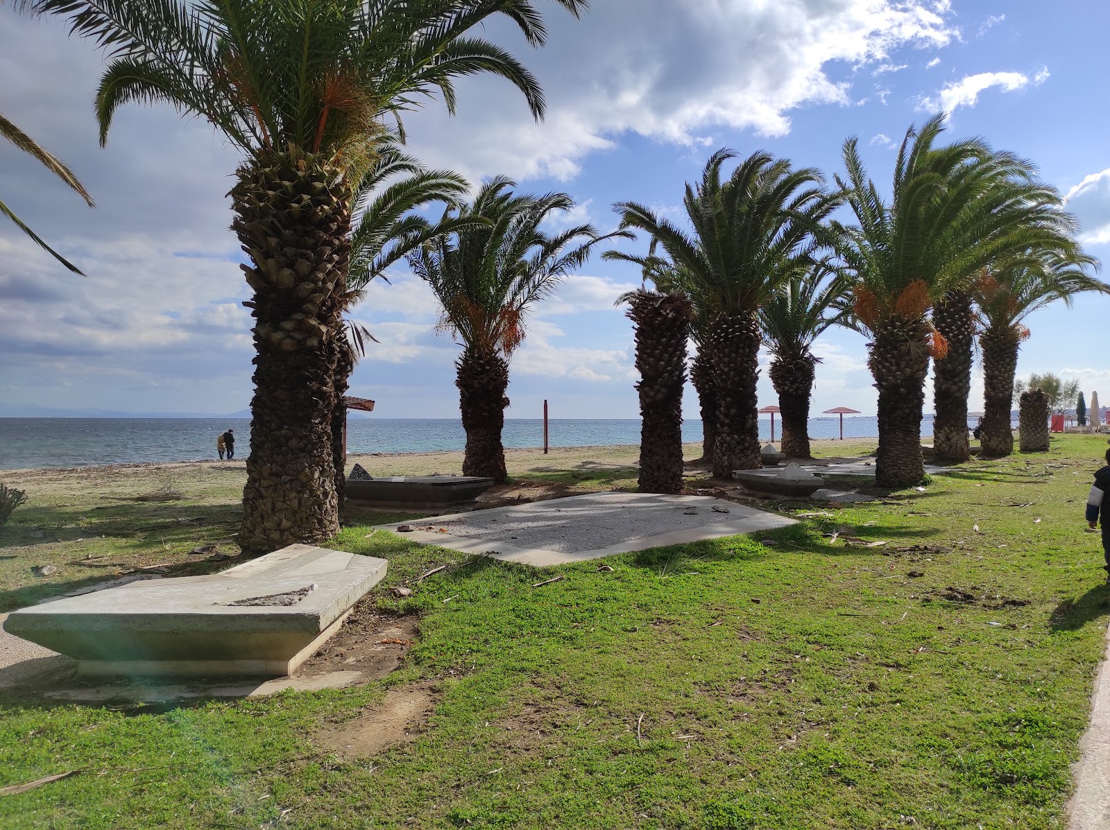 Nea Makri Beach'in fotoğrafı ve yerleşim
