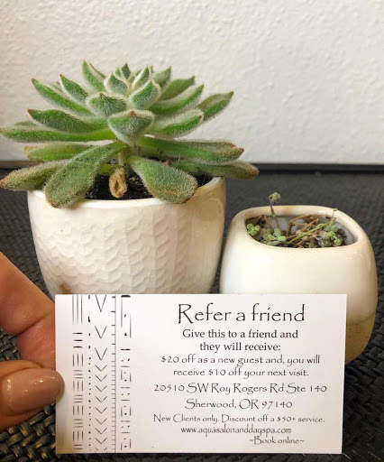 Day Spa «Aqua Salon and Day Spa», reviews and photos, 20510 SW Roy Rogers Rd, Sherwood, OR 97140, USA