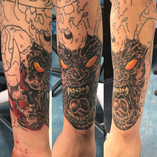 Explore camino de santiago tattoo ideas, creative tattoo ideas in Aurora, available at Ronin Tattoo Studio INC