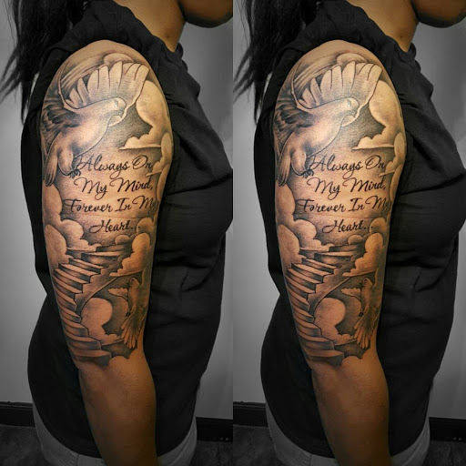 Find compass tattoo ideas for females for your next unique tattoo in Albany at Tat Jones Ruthless Tattoos L.L.C.