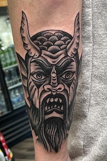 Explore american flag tattoo ideas, creative tattoo ideas in Duluth, available at Gitchee Gumee Tattoo