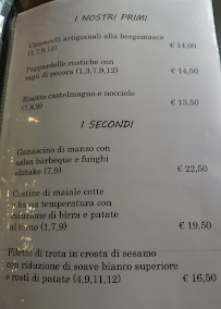 Osteria Frutteria Lombarda Da Pietro à Merate carte