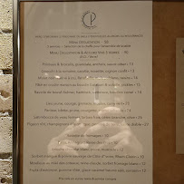 Menu du Contre-Pied à Toulouse