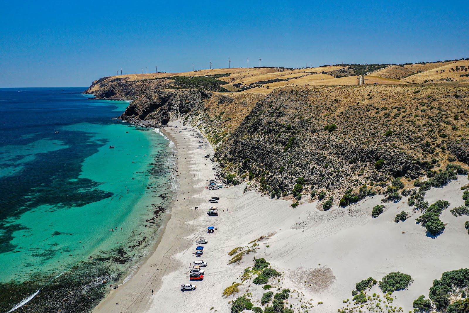 Zdjęcie Morgans Beach z powierzchnią beżowy piasek
