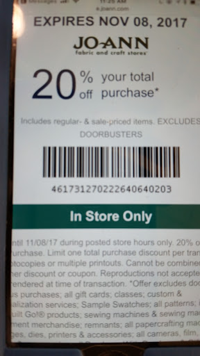 Fabric Store «Jo-Ann Fabrics and Crafts», reviews and photos, 250 Pavilion Pkwy, Fayetteville, GA 30214, USA