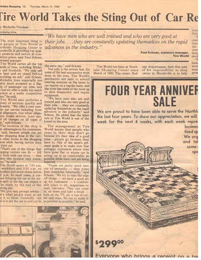 Tire Shop «Tire World Car Care Center», reviews and photos, 1806 N Causeway Blvd, Mandeville, LA 70471, USA