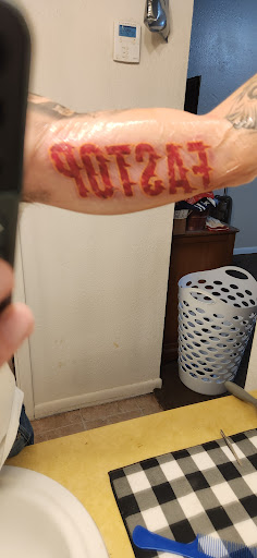 Explore cherub tattoo ideas, creative tattoo ideas in Davis, available at The Vintage Wolf Tattoo Studio