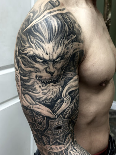 Explore tattoo ideas for men with meaning forearm, creative tattoo ideas in Sunnyvale, available at Da Wei Tattoo Inc