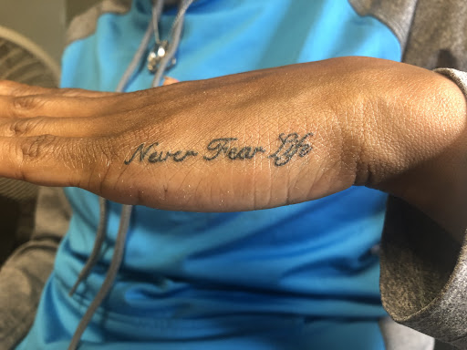 Explore music sleeve tattoo ideas, creative tattoo ideas in Harrisonburg, available at Liberty Street Tattoos