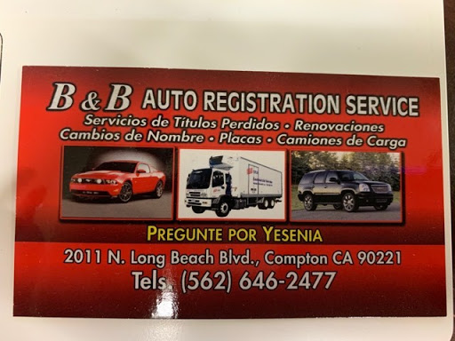 B & B Auto Registration Services