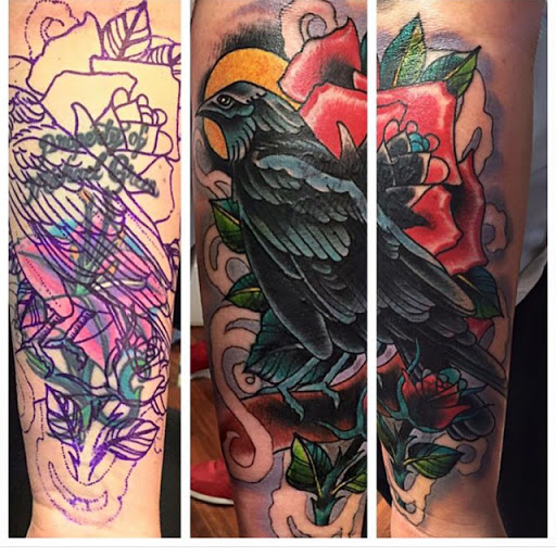 Explore rip tattoo ideas, creative tattoo ideas in Roanoke, available at Skin Thrills Tattoo & Body Piercing Studio