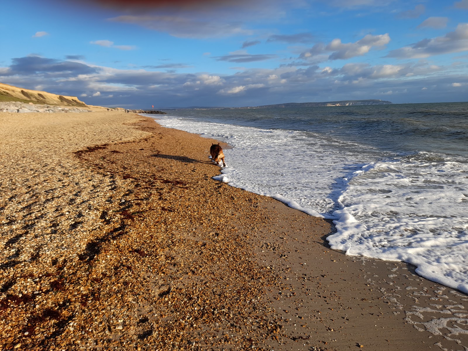 Photo of Barton-on-sea beach and the settlement