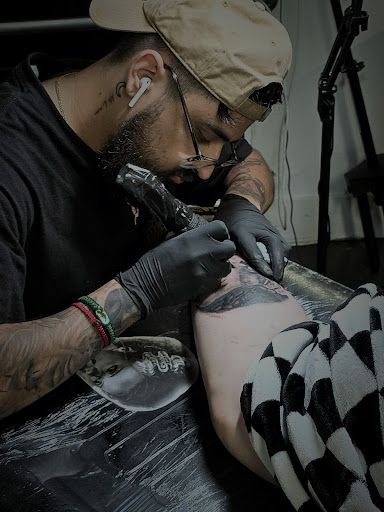 Explore black king tattoo ideas, creative tattoo ideas in Glendale, available at Knucklehead Tattoo Shop