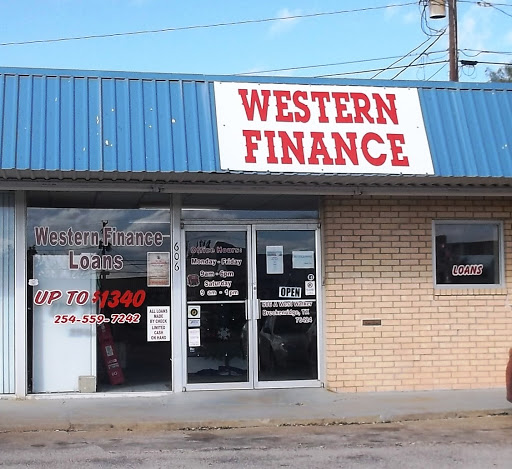 Western Finance, 606 W Walker St # A, Breckenridge, TX 76424, Loan Agency