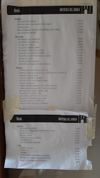 Restaurant Hosteria del Borgo à Sorano (la carte)