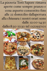 Pizzeria Pizzeria Totò Sapore à Reggio Emilia (la carte)