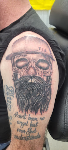 Explore cookie monster tattoo ideas, creative tattoo ideas in Jasper, available at Addictive Ink tattoo and piercing studio