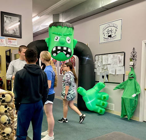 Explore mechanic tattoo ideas for guys, creative tattoo ideas in Warrensburg, available at FrankenBeans Tattoo Studio