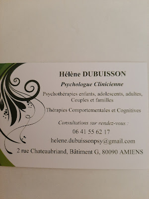 Hélène DUBUISSON | Psychologue TCC à Amiens Enfant/Adolescent/Adulte/Couple/Famille/ Coaching professionnel à Amiens