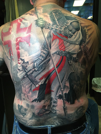 Explore tattoo forearm sleeve ideas, creative tattoo ideas in Wilmington, available at Wildcard Studios